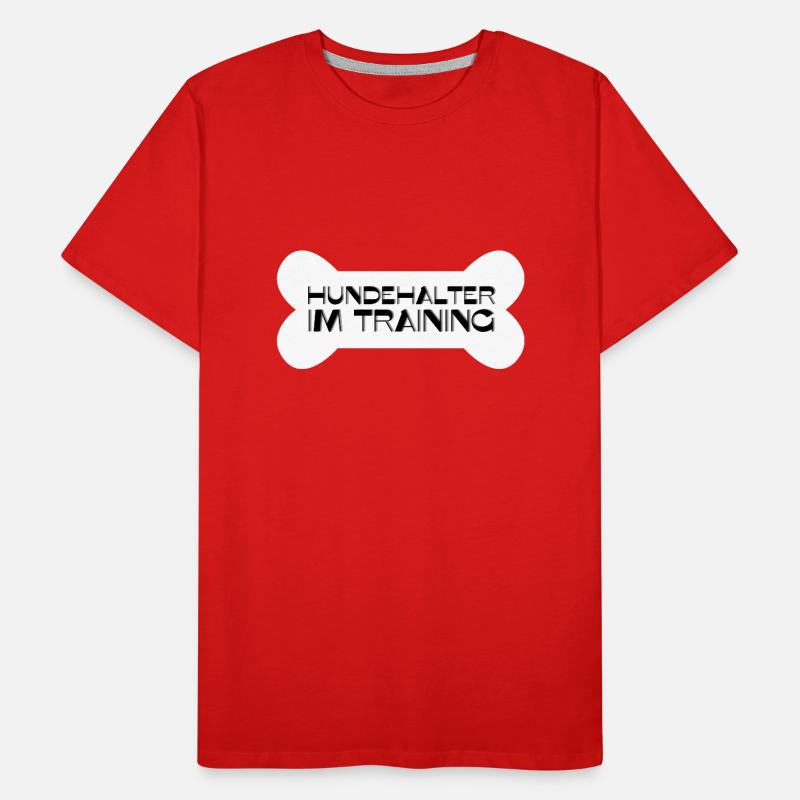 Hundehalter im Training Männer Premium Bio T-Shirt