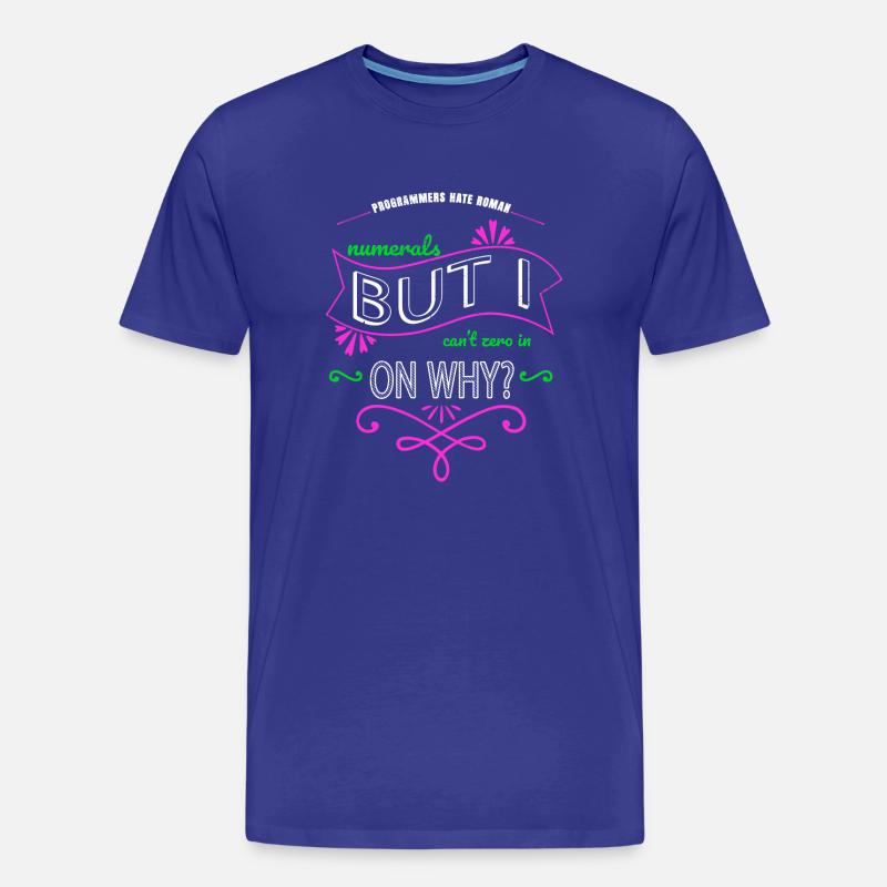 computer language funny sayings father - Männer Premium Bio T-Shirt - Königsblau
