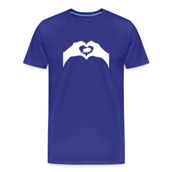 chasse - T-shirt bio Premium Homme - bleu roi - Devant - Damien (186cm)