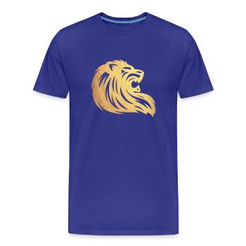 Lion d'or - T-shirt bio Premium Homme - bleu roi - Devant - Damien (186cm)