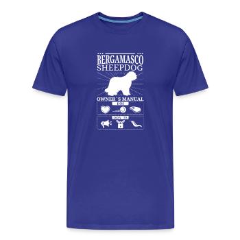 Bergamasker Hirtenhund Besitzer Geschenk - Männer Premium Bio T-Shirt - Königsblau - Vorne - Damien (186cm)