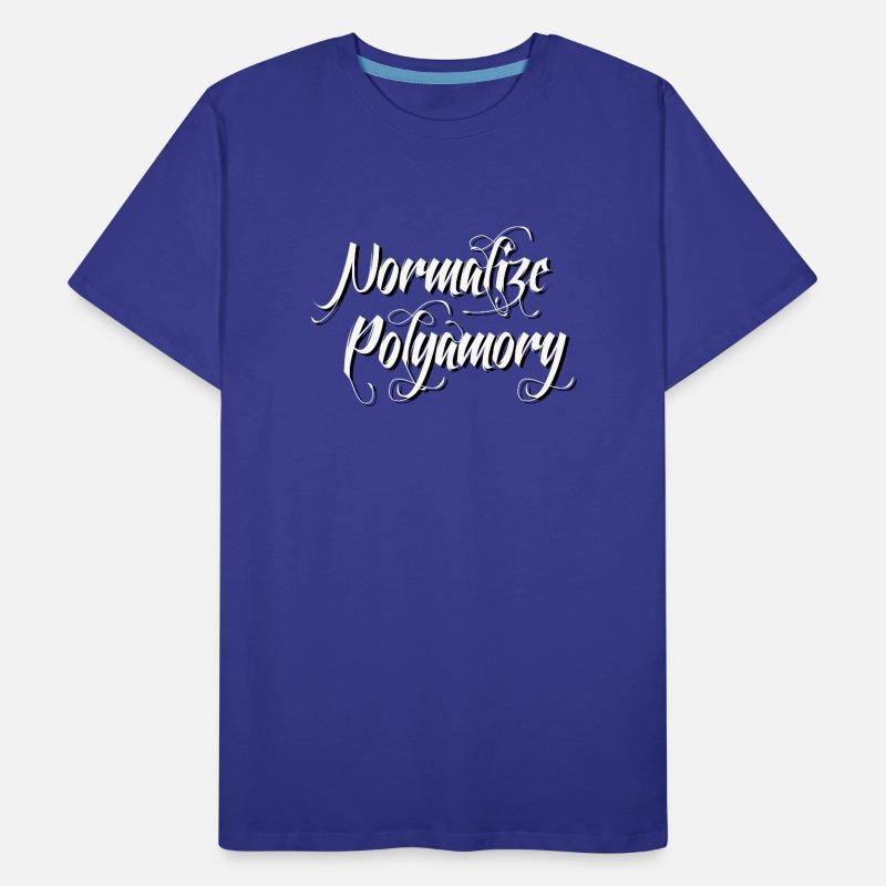 Normalize Polyamory | Polyamor *blackwhite" Männer Premium Bio T-Shirt