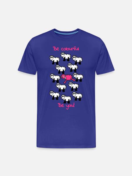 be different - be colourful - Männer Premium Bio T-Shirt - Königsblau