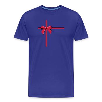 loop - Men's Premium Organic T-Shirt - royal blue - Front - Damien (186cm)