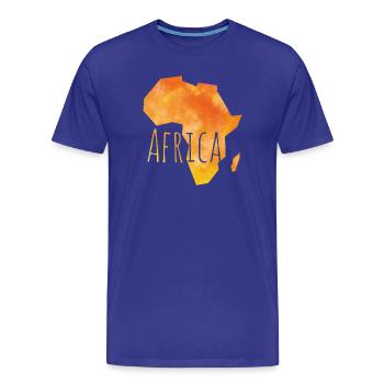 africa - Men's Premium Organic T-Shirt - royal blue - Front - Damien (186cm)