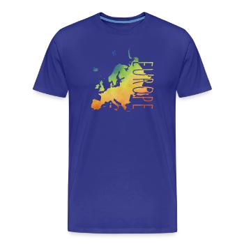 europe - T-shirt bio Premium Homme - bleu roi - Devant - Damien (186cm)