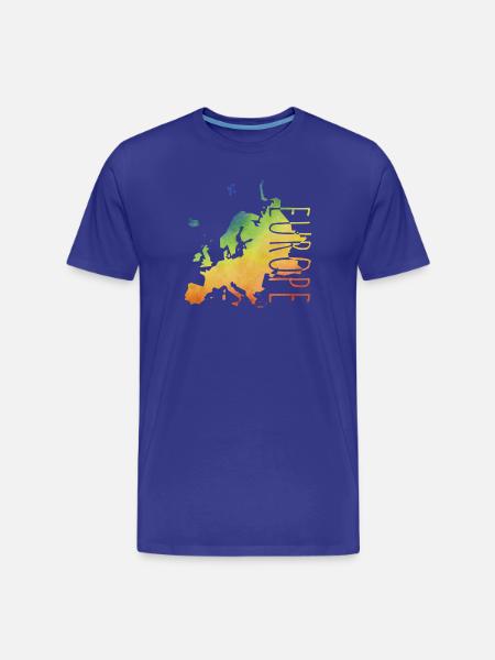 europe - Men's Premium Organic T-Shirt - royal blue