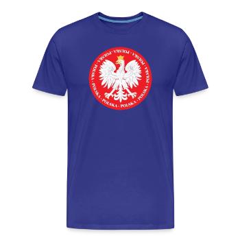 Polska 4 - T-shirt bio Premium Homme - bleu roi - Devant - Damien (186cm)