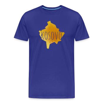 kosovo - Männer Premium Bio T-Shirt - Königsblau - Vorne - Damien (186cm)