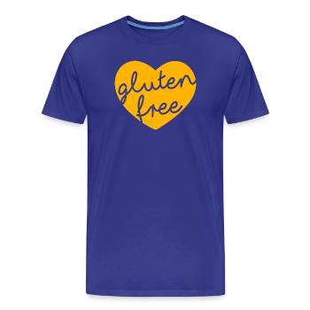 Gluten free - Männer Premium Bio T-Shirt - Königsblau - Vorne - Damien (186cm)