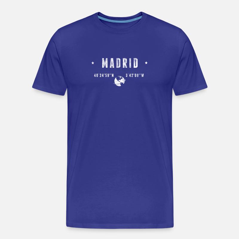 MADRID - Männer Premium Bio T-Shirt - Königsblau