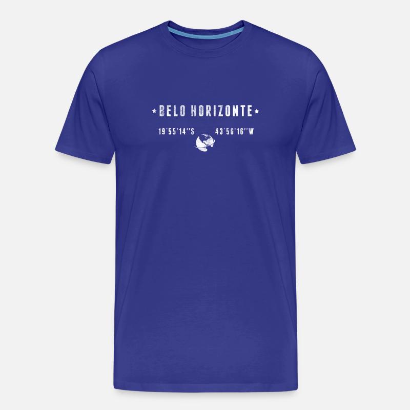 BELO HORIZONTE - Männer Premium Bio T-Shirt - Königsblau