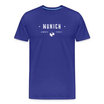 Munich - Men's Premium Organic T-Shirt - royal blue - Front - Damien (186cm)