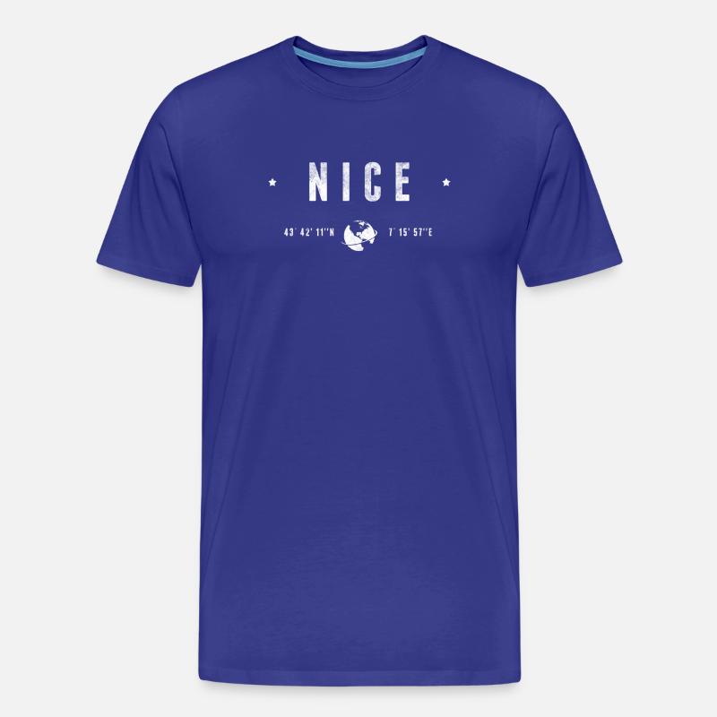 Nice - Männer Premium Bio T-Shirt - Königsblau