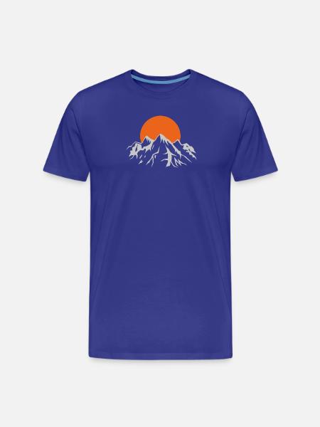 Berge - Männer Premium Bio T-Shirt - Königsblau