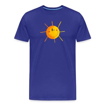 sonne - Männer Premium Bio T-Shirt - Königsblau - Vorne - Damien (186cm)