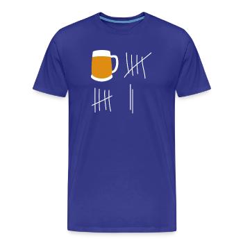 beer - Männer Premium Bio T-Shirt - Königsblau - Vorne - Damien (186cm)