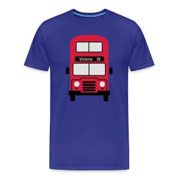 Londres - T-shirt bio Premium Homme - bleu roi - Devant - Damien (186cm)