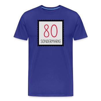 runder Geburtstag 80. Geburtstag Geschenk - Männer Premium Bio T-Shirt - Königsblau - Vorne - Damien (186cm)