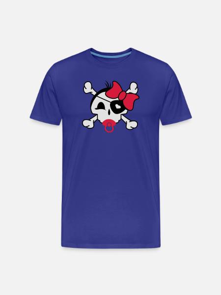 baby_skull - Men's Premium Organic T-Shirt - royal blue