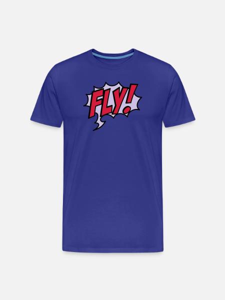 2541614 15932863 fly - Men's Premium Organic T-Shirt - royal blue