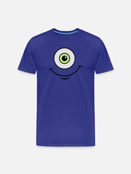 monster eye - Men's Premium Organic T-Shirt - royal blue