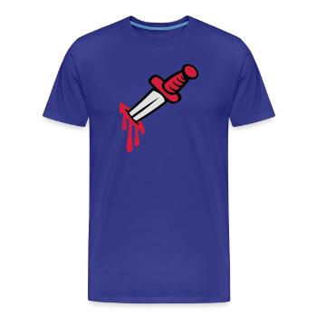 mes_vector - T-shirt bio Premium Homme - bleu roi - Devant - Damien (186cm)