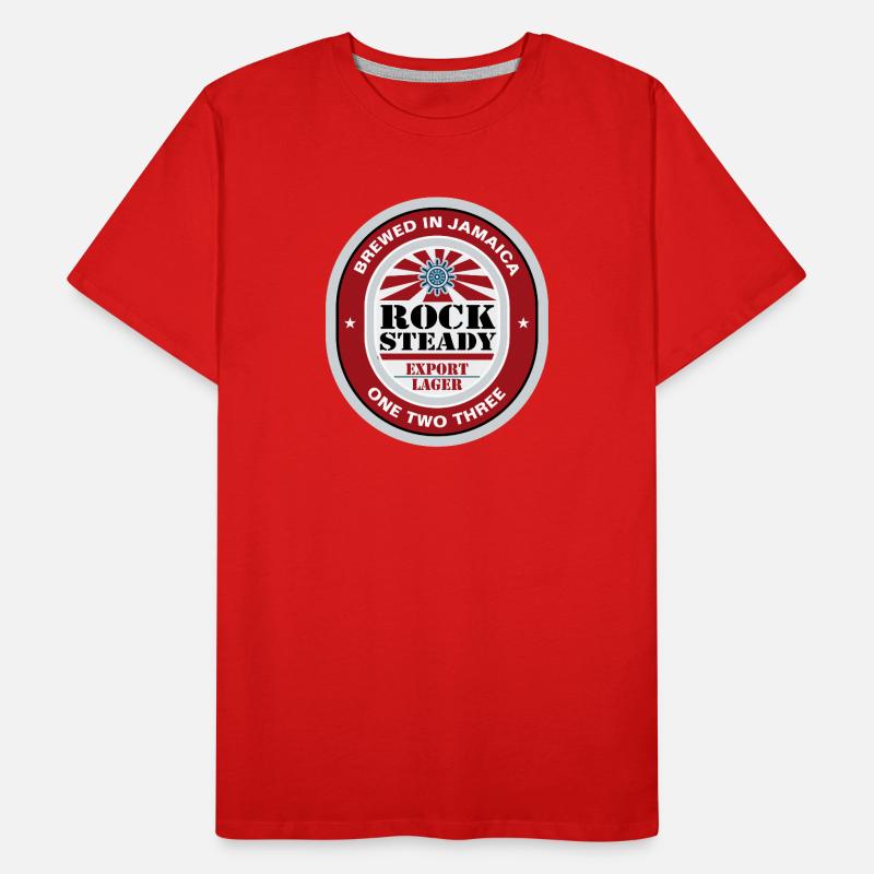 Rocksteady Beer Lable Männer Premium Bio T-Shirt
