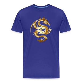 kite - Men's Premium Organic T-Shirt - royal blue - Front - Damien (186cm)