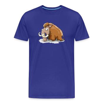 Mammut - Männer Premium Bio T-Shirt - Königsblau - Vorne - Damien (186cm)