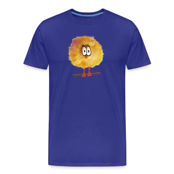 komischer Vogel - Männer Premium Bio T-Shirt - Königsblau - Vorne - Damien (186cm)