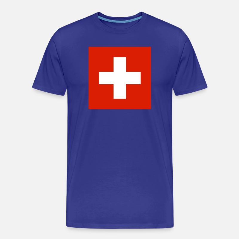Schweiz - Männer Premium Bio T-Shirt - Königsblau