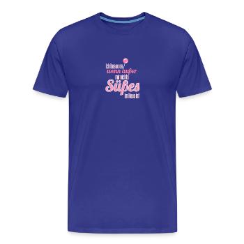 Ich hasse es, wenn außer mir nichts Süßes im Haus - Männer Premium Bio T-Shirt - Königsblau - Vorne - Damien (186cm)