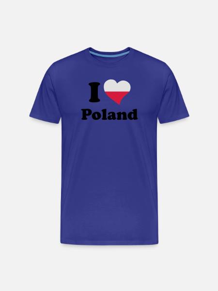 I love Poland - Men's Premium Organic T-Shirt - royal blue