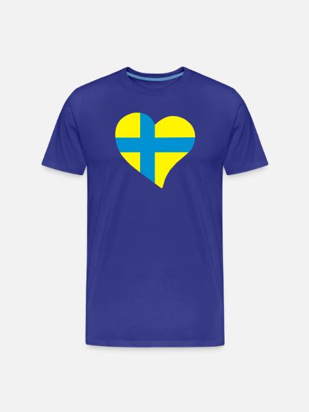 Östergötland heart - Men's Premium Organic T-Shirt - royal blue