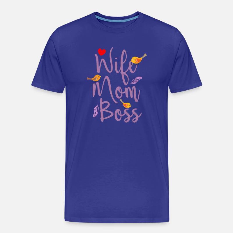 Frau Mutter Chef - Männer Premium Bio T-Shirt - Königsblau