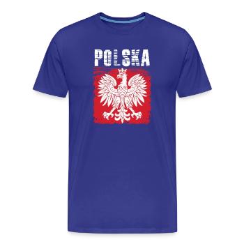 Polen - Männer Premium Bio T-Shirt - Königsblau - Vorne - Damien (186cm)