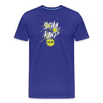 Kita Abgänger Schulkind Einschulung Kindergarten - Männer Premium Bio T-Shirt - Königsblau - Vorne - Damien (186cm)