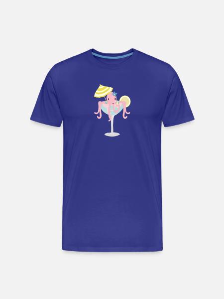 octopus - Men's Premium Organic T-Shirt - royal blue