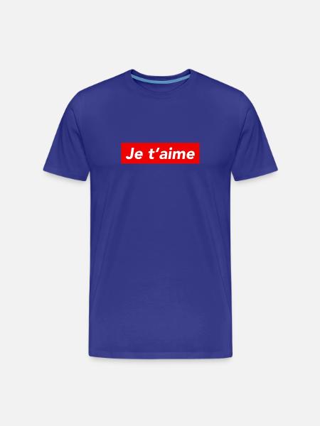 love - Men's Premium Organic T-Shirt - royal blue