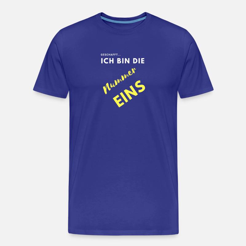 ich bin nummer eins - Männer Premium Bio T-Shirt - Königsblau