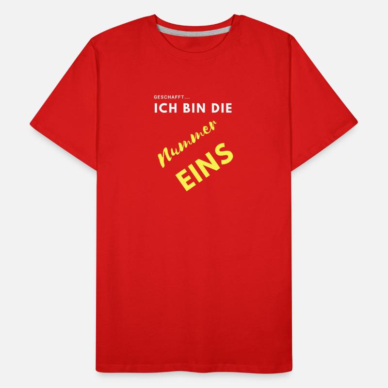 ich bin nummer eins Männer Premium Bio T-Shirt