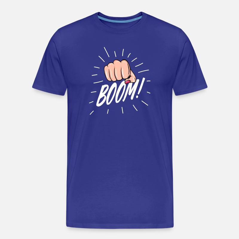 Strip Pop mit weiblicher Faust - Männer Premium Bio T-Shirt - Königsblau