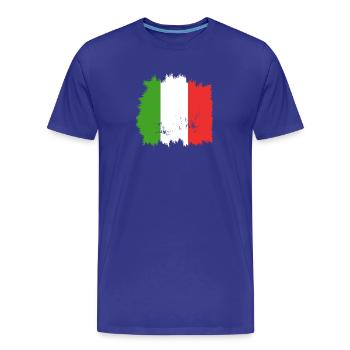 Drapeau italien - T-shirt bio Premium Homme - bleu roi - Devant - Damien (186cm)