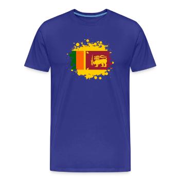 Sri Lanka becks / gift flag South Asia Asia - Men's Premium Organic T-Shirt - royal blue - Front - Damien (186cm)