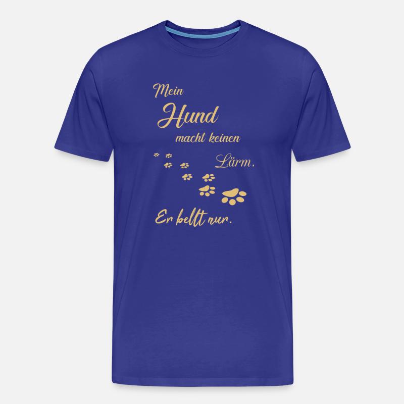 Hunde Hundesprüche - Männer Premium Bio T-Shirt - Königsblau