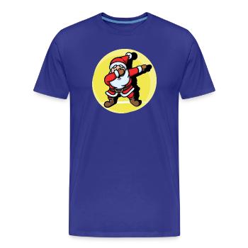 Cool Dab Dabbing Weihnachtsmann Weihnachten Xmas - Männer Premium Bio T-Shirt - Königsblau - Vorne - Damien (186cm)