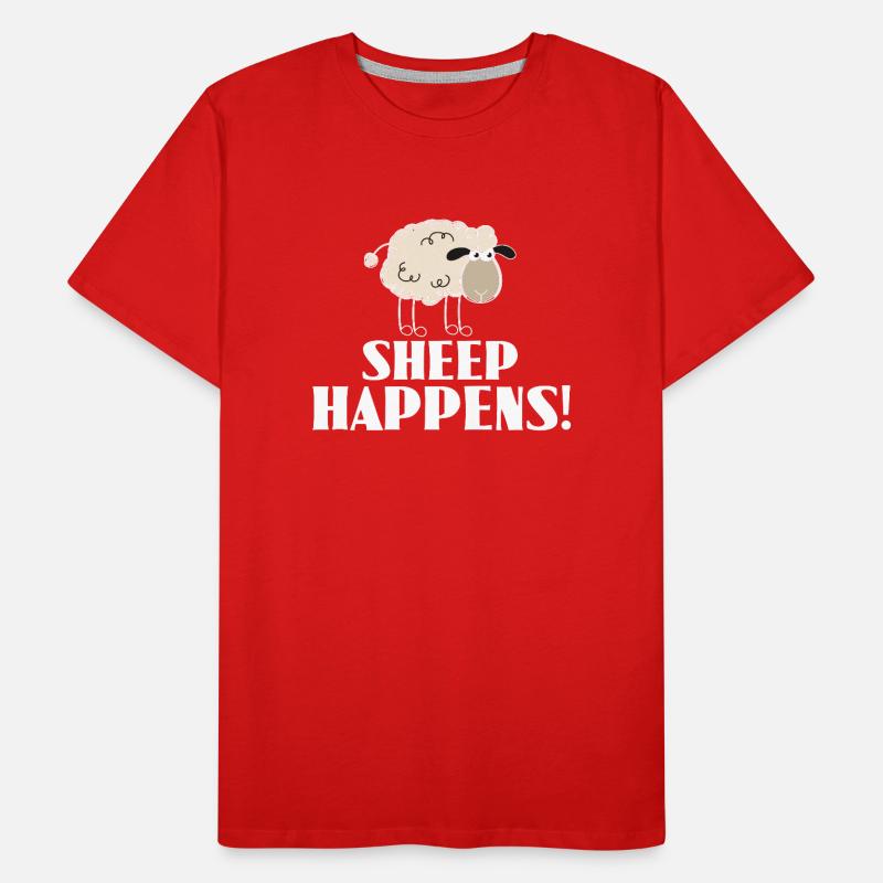 SHEEP HAPPENS - c'est comme ça T-shirt bio Premium Homme