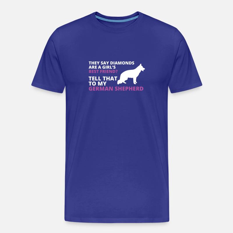 Schäferhund - Männer Premium Bio T-Shirt - Königsblau