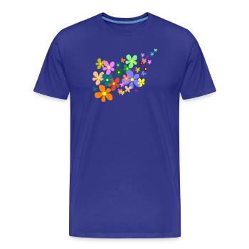 lenz frühling - Männer Premium Bio T-Shirt - Königsblau - Vorne - Damien (186cm)